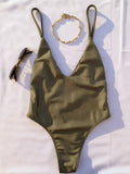 Bañador Clásico Texturizado Khaki