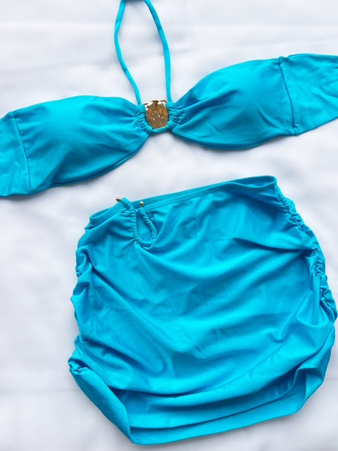 Set Brisa braga hot pant + falda corta